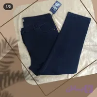 شلوار لی مردانه سایز فوق العاده بزرگ رنگ سورمه ای (کد 7DIU8)