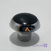 دستگیره تک پیچ پلاستیکی مشکی دور کروم