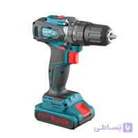 دریل چکشی شارژی براشلس 20 ولت دو باتری رونیکس مدل 8900k (12 ماه گارانتی)