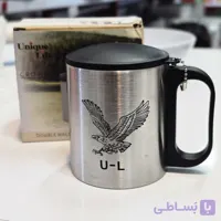 لیوان سفری استیل دوجداره مدل عقاب