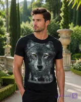 تیشرت مردانه مدل Wolf کد 5631