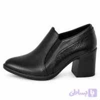 کفش زنانه دوکش پاشنه‌دار مشکی کد 022