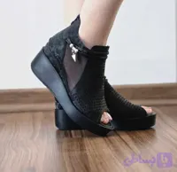کفش تابستانی لژدار پشت زیپدار توری ،کد اطلس