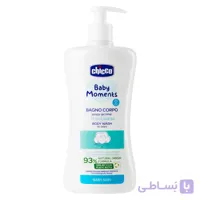 شامپو بدن کودک چیکو حاوی عصاره پنبه و گلیسیرین chicco TENDERNESS حجم 500 میلی لیتر