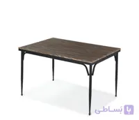 میز غذاخوری ناهارخوری لهستانی پایه بغل 6 نفره
