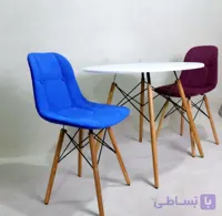 میز و صندلی ناهارخوری کافه رستورانی ۲نفره پارچه ای آریا لمسه