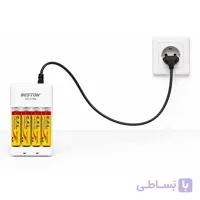 پک باتری شارژی قلمی سی‌.اف‌.ال و شارژر بستون مدل BST-C705W