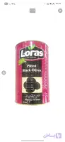 زیتون سیاه loras لوراس بدون هسته قوطی 4.6 کیلو گرم