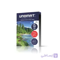 کاغذ گلاسه ۱۱۵ گرمی یونومات A5 بسته ۱۰۰ برگی (تولید ژاپن)