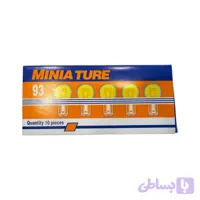 لامپ یک کنتاکت خودرو نارنجی MKS مدل 93 پایه BAU15s توان 21 وات بسته 10 عددی
