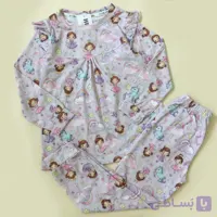 ست راحتی دخترانه بلوز و شلوار طرح پرنسس سایز 40 تا 55