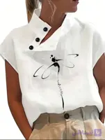 بلوز زنانه برند shein طرح سنجاقک