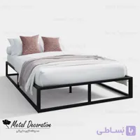 تخت خواب دو نفره ساده مینیمال بدون تاج