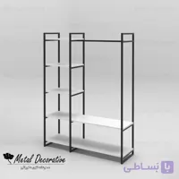 رگال لباس چوب و فلز با طبقات ام دی اف مینیمال مدرن