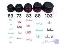 در پوش هدلایت سایز 63 مناسب چراغ جلو 132 و مه شکن سمند تیبا 206 بسته یک عددی