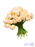 دسته گل رز باکارا مصنوعی 10 عددی رنگ گلبهی مدل bakara کد 61