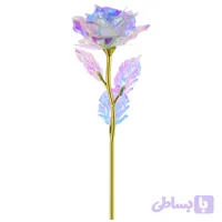گل رز کریستالی جاودان مدل rose کد 70