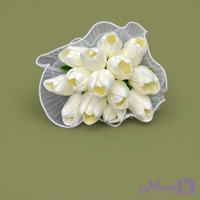 دسته گل عروس پینترستی لاله 14 شاخه (مصنوعی)