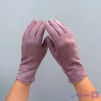 دستکش یاسی دوخت دار