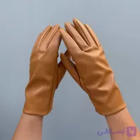 دستکش چرم عسلی