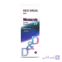 مایع شوینده صورت و بدن دئودراگ حاوی میکونازول حجم 150mL