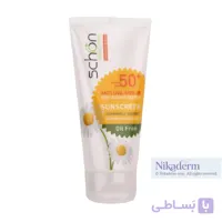 کرم ضدآفتاب صورت شون مدل بابونه بی رنگ فاقد چربی حجم 50 میلی‌لیتر با SPF 50