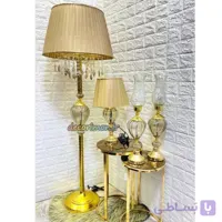 آباژور ایستاده مدل طوقه شیشه ای آویزدار
