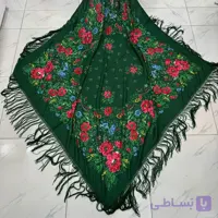 شال نخی ترکمن کد 1665 وارداتی ترکیه قواره 140-150 سانت چهار فصل بدون چروک