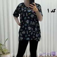 تیشرت نخی تایلندی فری سایز زنانه کد 700 تن خور شیک و راحت مناسب تا سایز 48