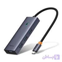 هاب ۶ پورت تایپ C باسئوس مدل Baseus 6-Port Type-C HUB Adapter BS-OH118