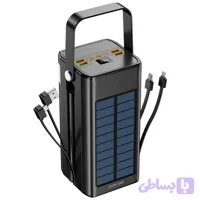 پاوربانک خورشیدی گرین لاین مدل Green Lion Solar X Power Bank Black