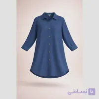 مانتو زنانه بلند ساده نخی خنک