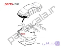 سپر عقب آزرا سنسور دار قدیم