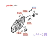 مجموعه قفل جلو چپ آزرا گرنجور