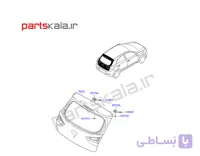 درب صندوق عقب هیوندای i20 مونتاژ
