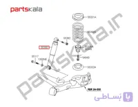 کمک فنر جلو چپ اکسنت وارداتی
