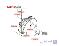 گل پخش کن جلو راست آزرا گرنجور