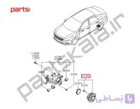 بلبرینگ‌ و توپی چرخ عقب‌ راست سوناتا LF بنزینی