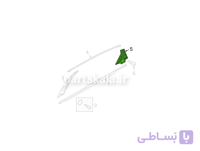 کاور ستون بیرونی درب عقب راست سوناتا هیبرید