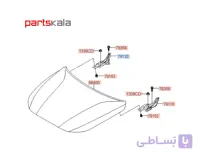 لولای راست درب موتور آزرا گرنجور