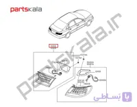 چراغ روی گلگیر عقب‌ چپ آزرا گرنجور