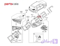 چراغ‌ خطر بیرونی راست توسان TL