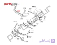 سپر عقب بالا سانتافه‌ DM