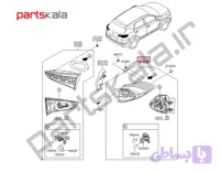 چراغ‌ خطر بیرونی چپ توسان TL