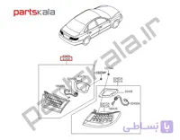 چراغ‌ خطر صندوق راست آزرا قدیم