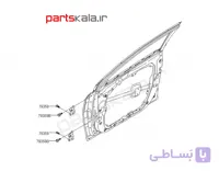 درب‌ جلو راست اکسنت مونتاژ