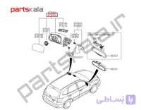 آینه‌ چپ سانتافه CM