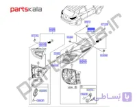 چراغ‌ خطر-بیرونی چپ توسان(ix35)