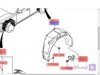 شبرنگ عقب راست آزرا گرنجور ۲۰۱۸
