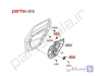 مکانیزم شیشه‌ بالابر جلو چپ آزرا ۲۰۱۸